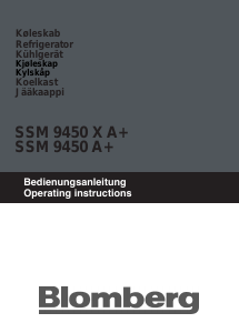 Handleiding Blomberg SSM 9450 X Koelkast