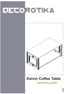 説明書 Decorotika Kelvin コーヒーテーブル