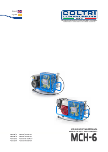 Manual de uso Coltri MCH-6/ET Compresor