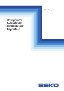 Manuale BEKO CBI 7702-1 Frigorifero-congelatore