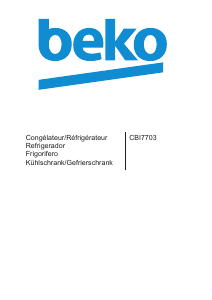 Bedienungsanleitung BEKO CBI 7703 Kühl-gefrierkombination