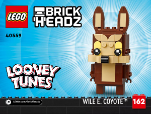 Manual Lego set 40559 Brickheadz Road Runner & Wile E. Coyote