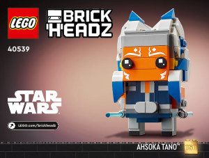 Manual Lego set 40539 Brickheadz Ahsoka Tano