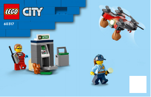 Manual de uso Lego set 60317 City Persecución Policial en el Banco