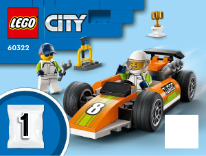 Kullanım kılavuzu Lego set 60322 City Yarış Arabası