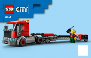 Manual Lego set 60343 City Transporte de Helicóptero de Salvamento