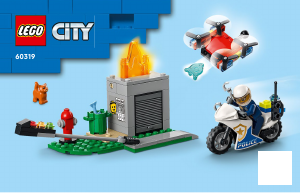 Manuale Lego set 60319 City Soccorso antincendio e inseguimento della polizia