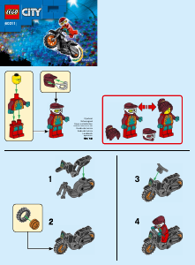 Bedienungsanleitung Lego set 60311 City Feuer-Stuntbike