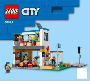 Bedienungsanleitung Lego set 60329 City Schule mit Schulbus