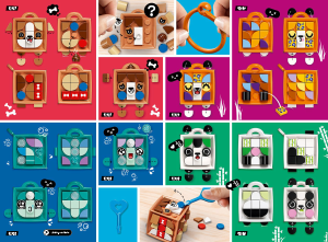 Handleiding Lego set 41930 DOTS Tassenhanger panda
