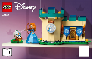 Manual Lego set 43203 Disney Princess Aurora Merida and Tianas enchanted creations