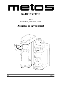 Käyttöohje Metos MT200V Kahvikone