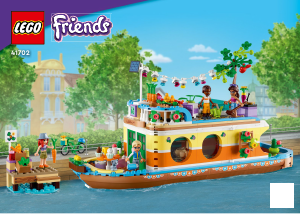 Manual Lego set 41702 Friends Canal houseboat