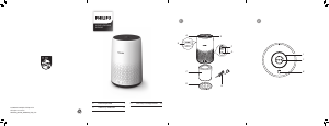 Rokasgrāmata Philips AC0820 Gaisa attīrītājs