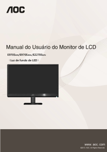 Manual AOC E970SWNL Monitor LCD
