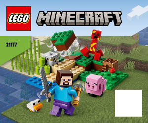 Mode d’emploi Lego set 21177 Minecraft L'embuscade du Creeper