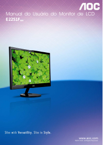 Manual AOC E2251FWH Monitor LCD