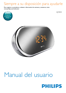 Manual de uso Philips AJ1003 Radiodespertador