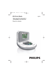 Manual Philips AJ130/12 Rádio relógio