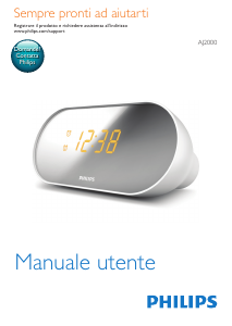 Manuale Philips AJ2000 Radiosveglia