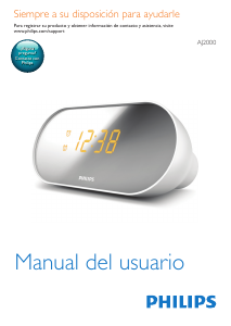 Manual de uso Philips AJ2000 Radiodespertador