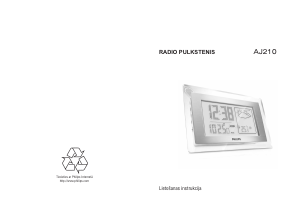 Rokasgrāmata Philips AJ210 Radio modinātājs
