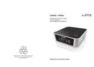 Vadovas Philips AJ3112/12 Radijo laikrodis su žadintuvu