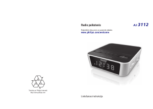 Rokasgrāmata Philips AJ3112/12 Radio modinātājs
