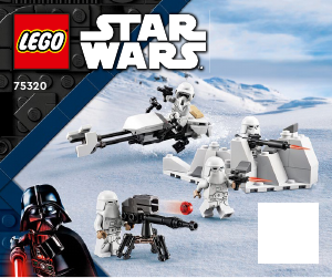 Manual Lego set 75320 Star Wars Pack de Batalha - Snowtrooper