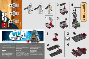 Instrukcja Lego set 40558 Star Wars Stacja dowodzenia żołnierza oddziału klonów