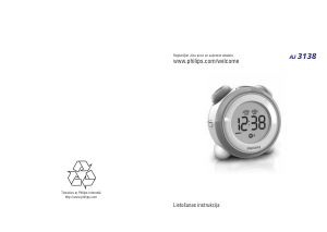 Rokasgrāmata Philips AJ3138 Radio modinātājs