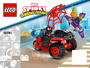 Manual Lego set 10781 Super Heroes Miles Morales - Spider-Mans techno trike