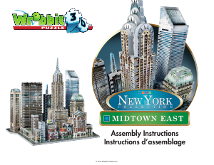 Руководство Wrebbit New York - Midtown East 3D паззл