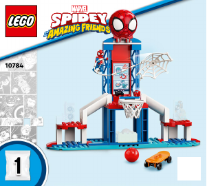 Manual Lego set 10784 Super Heroes Sede de Convívio de Spider-Man