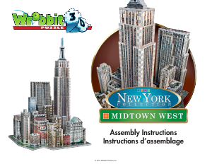 Návod Wrebbit New York - Midtown West 3D puzzle