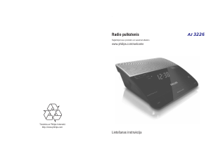 Rokasgrāmata Philips AJ3226 Radio modinātājs
