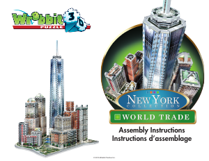 كتيب أحجية ثلاثية الأبعاد 3D New York - World Trade Wrebbit