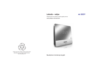 Vadovas Philips AJ3231/12 Radijo laikrodis su žadintuvu