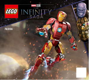 Bruksanvisning Lego set 76206 Super Heroes Iron Man figur