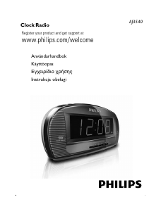 Käyttöohje Philips AJ3540 Radioherätyskello