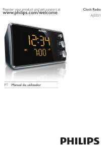Manual Philips AJ3551/12 Rádio relógio