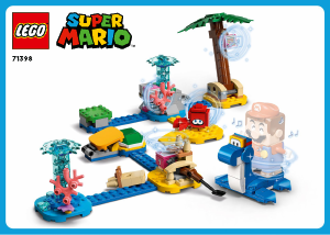 Manual Lego set 71398 Super Mario Dorries beachfront expansion set