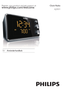 Bruksanvisning Philips AJ3551/12 Klockradio