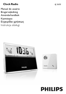 Manual Philips AJ3650 Rádio relógio