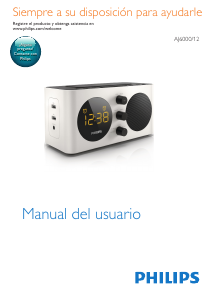 Manual de uso Philips AJ6000 Radiodespertador