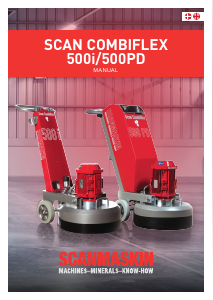 Brugsanvisning Scanmaskin Scan Combiflex 500i Betonsliber