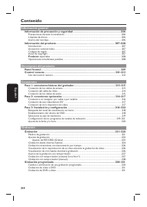 Manual de uso Philips DVDR3432V Reproductor DVD