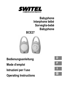 Mode d’emploi Switel BCE27 Ecoute-bébé