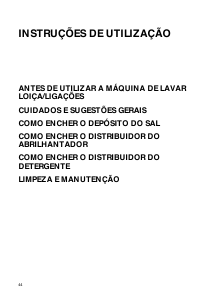 Manual Whirlpool ADP 5756 PLM Máquina de lavar louça