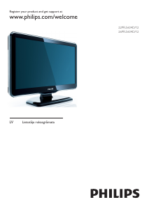 Rokasgrāmata Philips 22PFL5604D Šķidro kristālu televizors